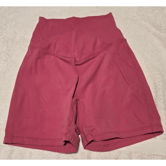 BuffBunny Women's Athletic Shorts in Maroon - Picture 2 of 3